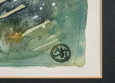 Lot 202 - Andy Waite, two watercolours together with two further pictures