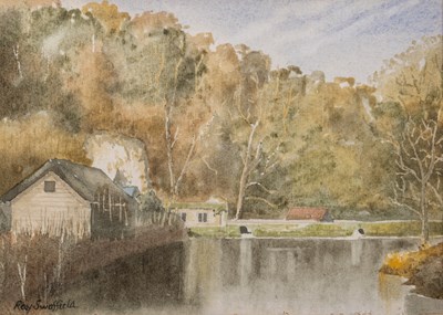 Lot 202 - Andy Waite, two watercolours together with two further pictures