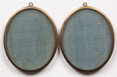 Lot 76 - 19th century English school A pair of oval...
