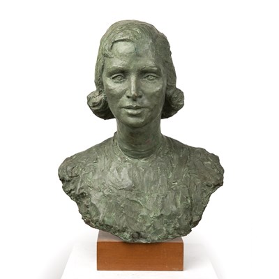 Lot 127 - 20th Century School 'Study of a lady' bronze...