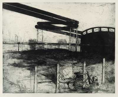 Lot 42 - Nina Carroll (1932-1990) Church, signed,...