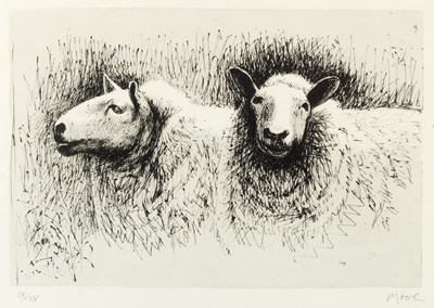 Lot Henry Moore (1898-1986) Sheep Before Shearing,...