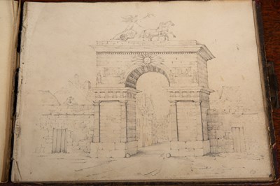 Lot 21 - Two sketchbooks containing works by Edmund Woodthorpe
