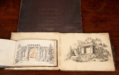 Lot 21 - Two sketchbooks containing works by Edmund Woodthorpe