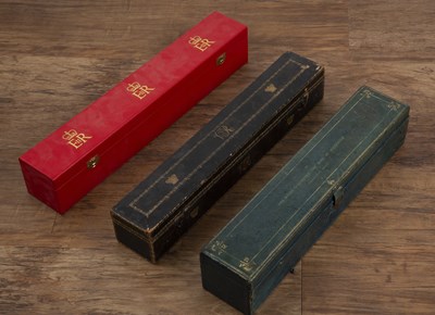 Lot 330 - Victorian scroll in a gilt-tooled box the...