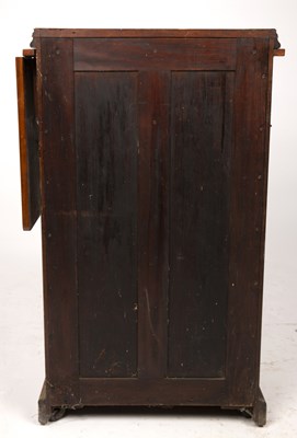 Lot 128 - A late Victorian walnut collectors cabinet of...