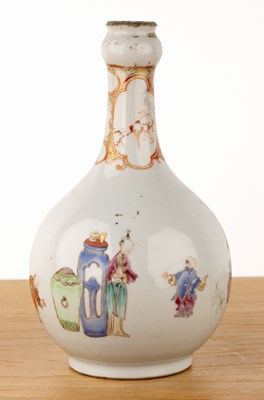 Lot 138 - Famille rose porcelain guglet vase Chinese,...