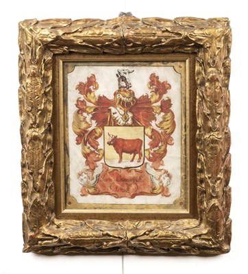 Lot 133 - European Coat of Arms 'Jorvis Crooswick 1693',...