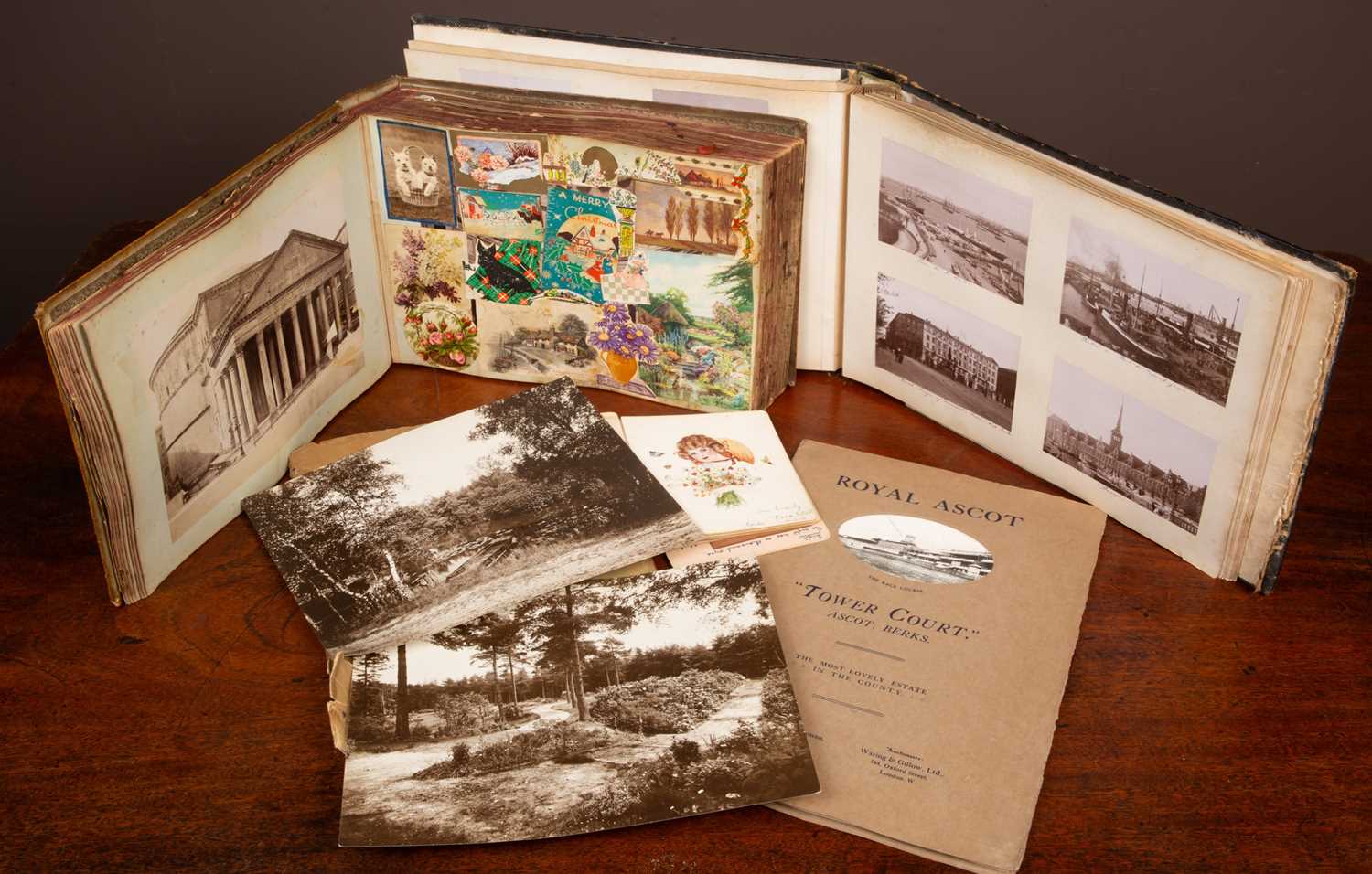 Lot 22 - Three photo albums and a book
