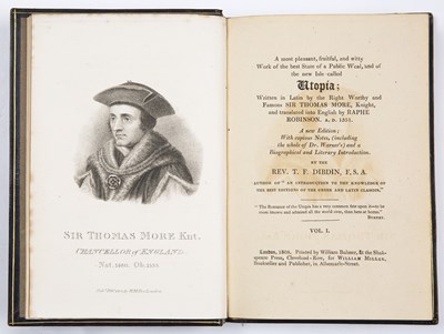 Lot 502 - More (Sir Thomas) Dibdin (Rev T.F.) Notes etc...