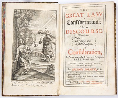 Lot 504 - Fine Early English binding c1700 Horneck...