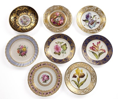 Lot 139 - Eight late 18th/ early 19th century Derby...