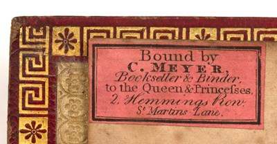 Lot 517 - Charles Meyer, Bookbinder to Queen Charlotte,...