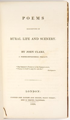 Lot 519 - Clare (John) (A Northamptonshire Peasant)....