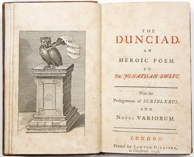 Lot 522 - Pope (Alexander) 'The Duncaid, an Heroic Poem...