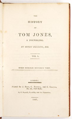 Lot 529 - Early 19th century English Binding: Fielding...