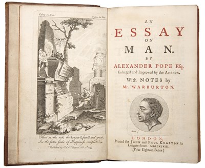 Lot 545 - Pope (Alexander): 'An Essay on Man with Notes...