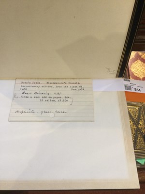 Lot 554 - The Doves Press, Hammersmith London:...