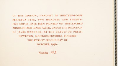 Lot 559 - Greynog Press:- Fulke Greville, Lord Brooke...