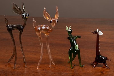 Lot 52 - A collection of approximately twenty-nine Murano miniature glass animals