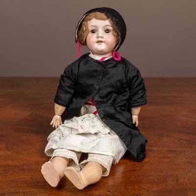 Lot 153 - A bisque headed Armand Marseille doll