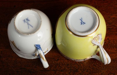 Lot 49 - Two Meissen tea cups