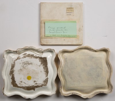 Lot 147 - A 19th century Derby porcelain plaque Chepstow...