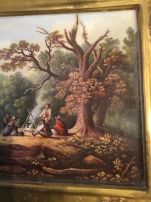 Lot 147 - A 19th century Derby porcelain plaque Chepstow...