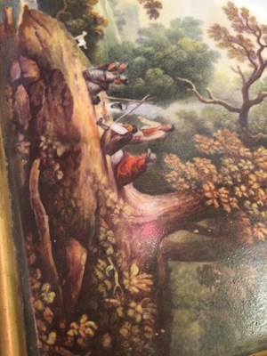 Lot 147 - A 19th century Derby porcelain plaque Chepstow...