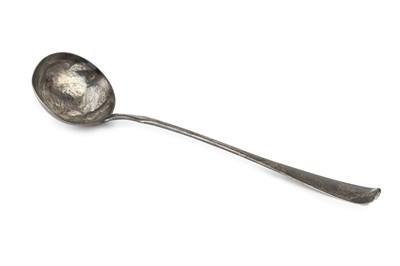 Lot 778 - A George III Scottish silver soup ladle, of...