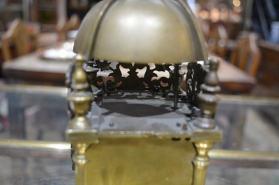 Lot 95 - Brass Lantern Clock case by Thomas Dyde of...