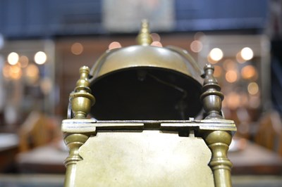 Lot 95 - Brass Lantern Clock case by Thomas Dyde of...