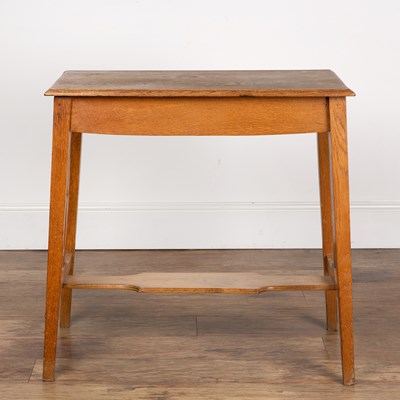 Lot 80 - In the manner of Liberty & Co oak, side table...