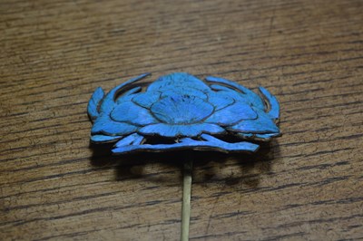 Lot 223 - Collection of kingfisher feather jewellery...