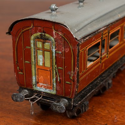 Lot 144 - A group of five possibly Bassett-Lowke Limited 0 gauge LMS carriages