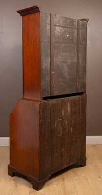 Lot 33 - A George III mahogany bureau bookcase