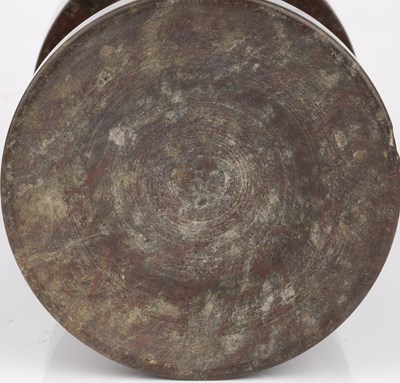 Lot 167 - A 19th century serpentine stone font with five...