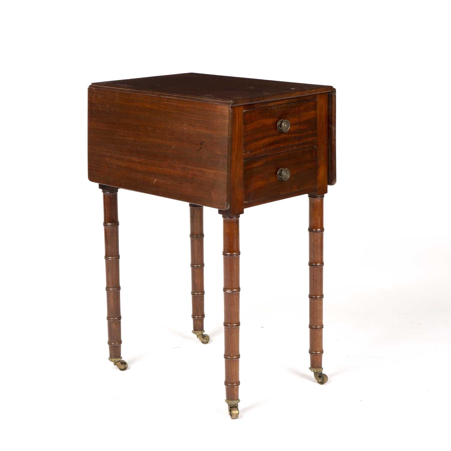 Lot 93 - A Regency mahogany work table or night stand...