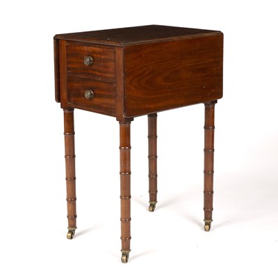 Lot 93 - A Regency mahogany work table or night stand...