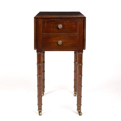 Lot 93 - A Regency mahogany work table or night stand...