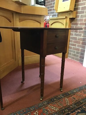 Lot 93 - A Regency mahogany work table or night stand...