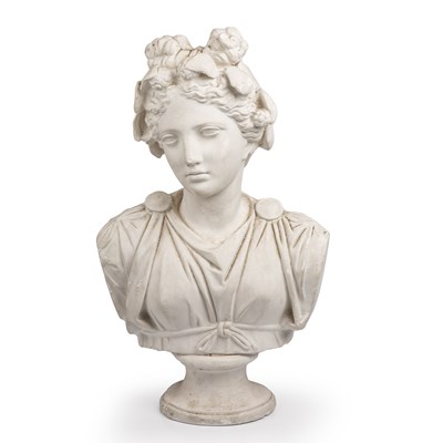 Lot 11 - A late 19th/early 20th century plaster head...