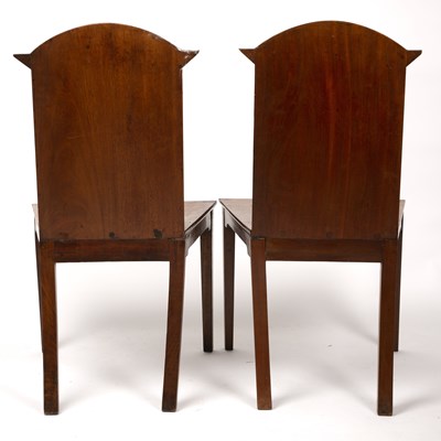 Lot 33 - A set of six George III and later mahogany...