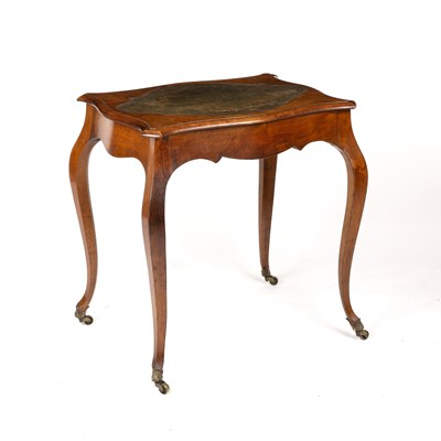 Lot 95 - A mid 19th century walnut writing table/centre...