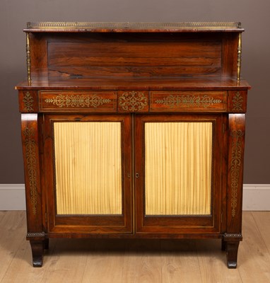 Lot 340 - A rosewood chiffonier