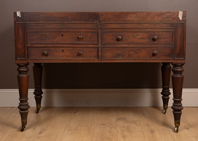 Lot 264 - A George III mahogany washstand