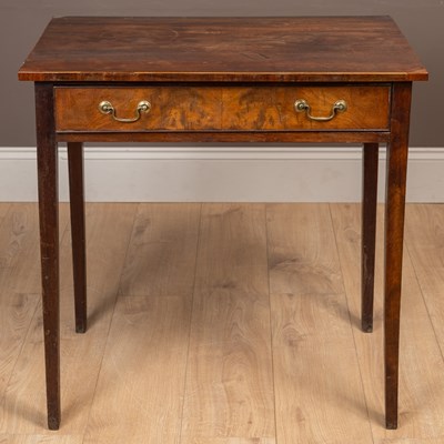 Lot 309 - A George III mahogany side table