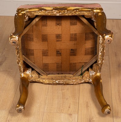 Lot 25 - A Regency gilt stool