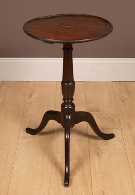 Lot 1080 - An antique oak country-made wine table