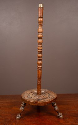 Lot 269 - A turned wooden rustic stand